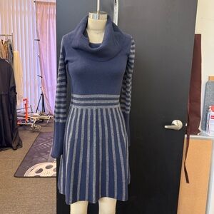 BCBGMaxAzria Navy Sweater Dress
